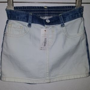Two-Tone Jean Skirt